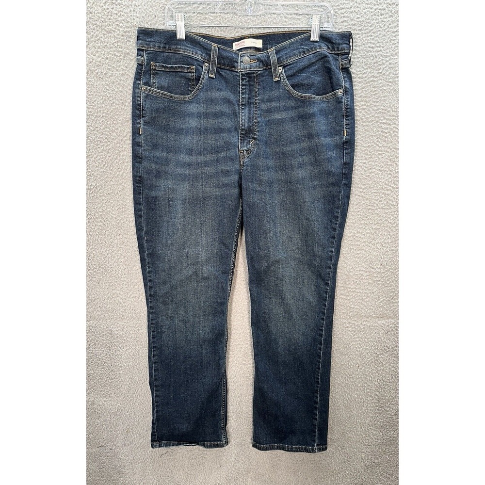 Signature By Levi Strauss Jeans Mens 36x30 Blue Straight Distressed Workwear